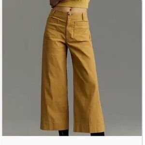 Maeve the Collette Burnt Orange Linen Pants size 28